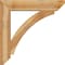 Ekena Millwork Thorton Slat Rough Sawn Bracket w/ Offset Brace, Western Red Cedar, 8"W x 38"D x 38"H BKT0806X38X38THR06RWR - alternate 2